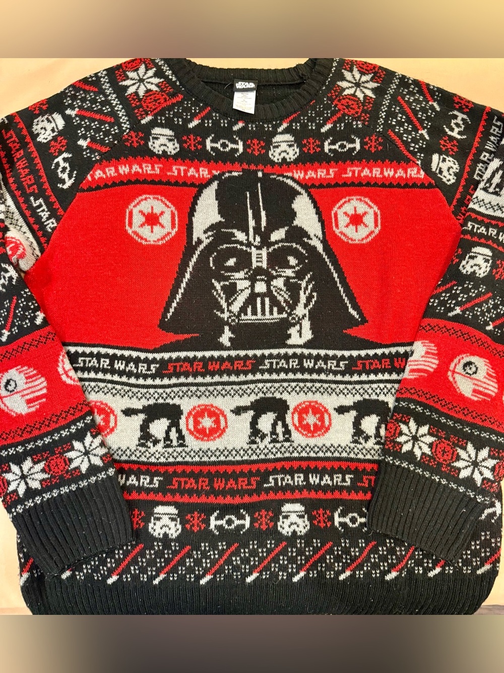 Star Wars Darth Vader Christmas Sweater. Sz. XL